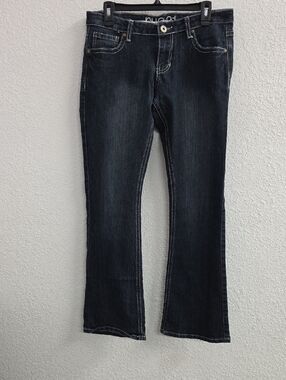 RUE 21 Y2K  Blue Midrise Bootcut Stretch Dark Wash Jeans Size 5/6
